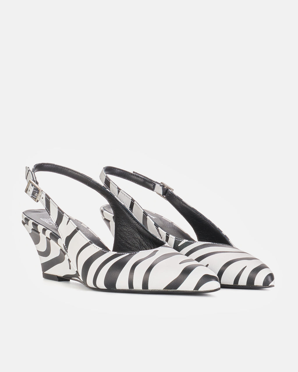 Slingback WANDA pelle zebra - vista 2