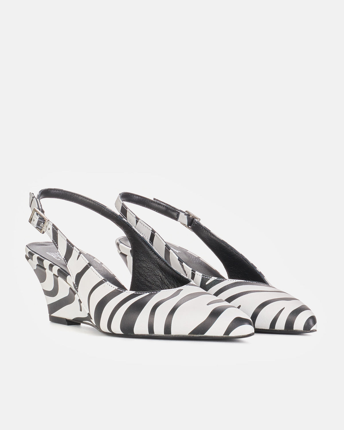 Slingback WANDA pelle zebra - vista 2