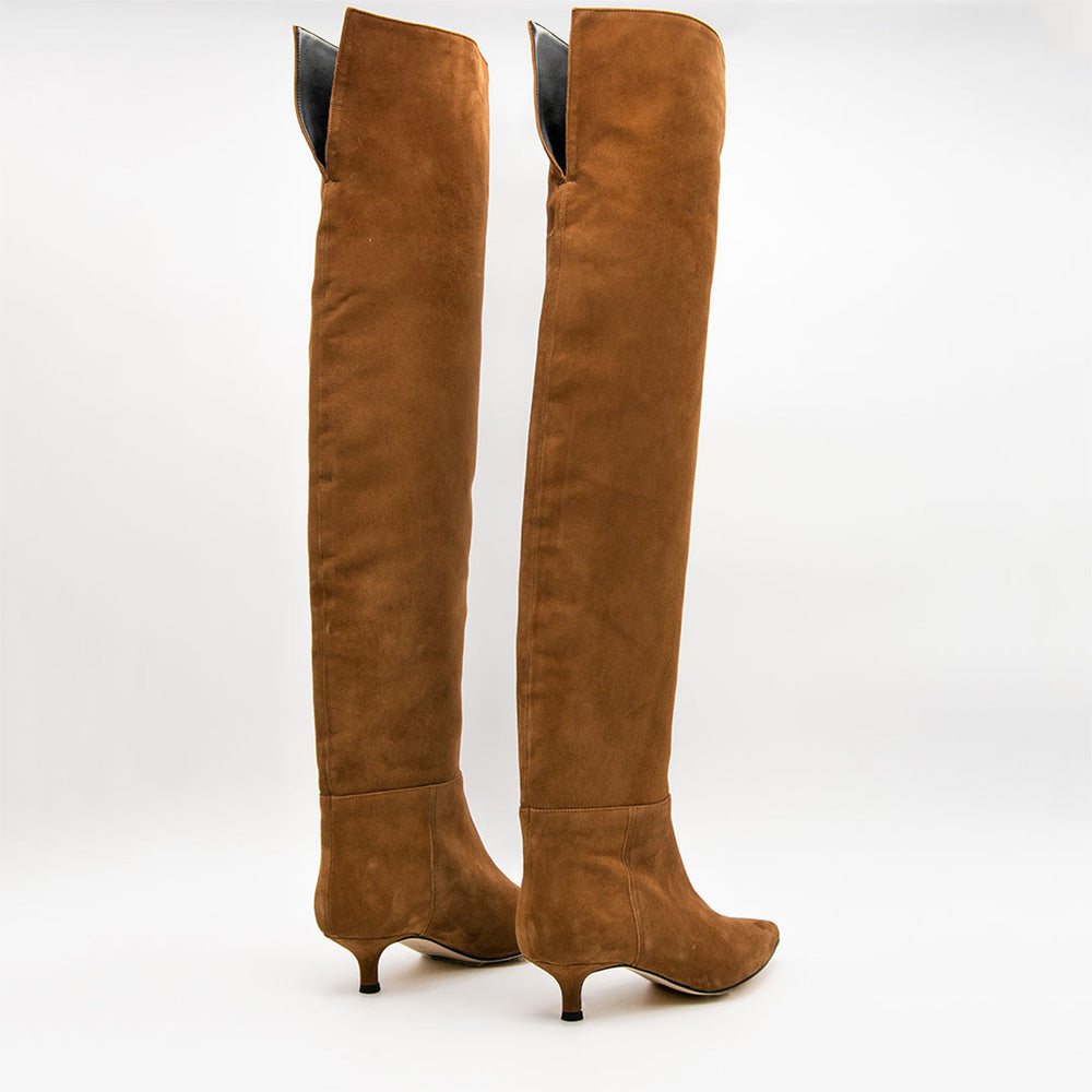 Stivale in Suede sigaro ROGER 2191 - Dettaglio