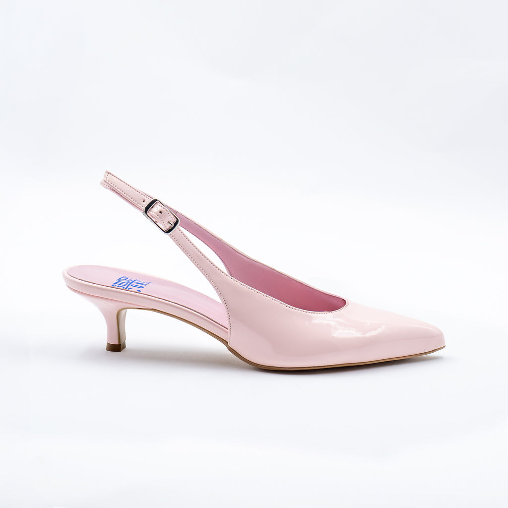 Sandalo slingback vernice Laura - Vista laterale