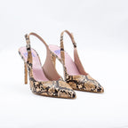 Sandalo slingback pitone Peris 2613