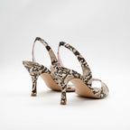Sandalo Slingback pitone Palma 2633 - Vista posteriore