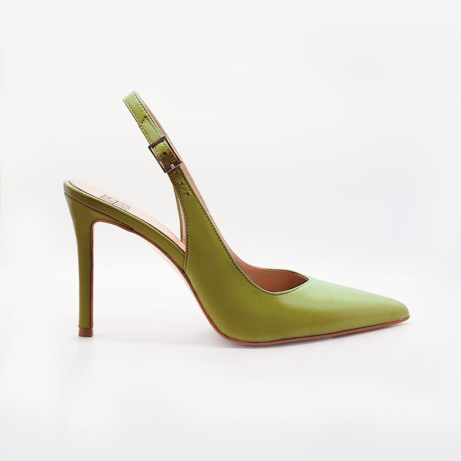Slingback verde PERIS 2613