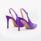 Slingback PERIS 2613 pelle Viola - Vista posteriore